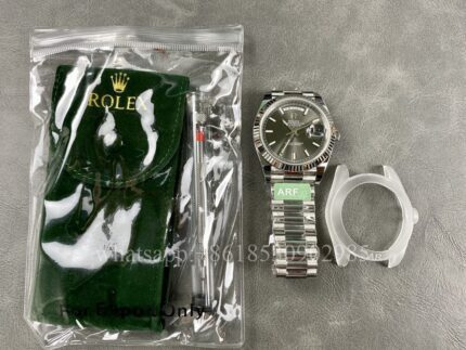 Rolex Daydate Mens Watch 40mm CAL.3255 Movement Automatic Mechanical Stainless Steel Watches AR Factory - Image 10