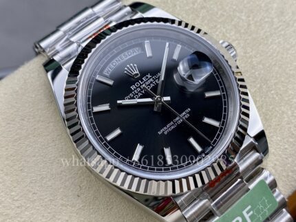 Rolex Daydate Mens Watch 40mm CAL.3255 Movement Automatic Mechanical Stainless Steel Watches AR Factory - Image 3