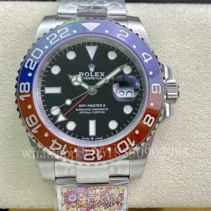 Rolex GMT-II Mens Watch m126710blro 40mm CAL.3285 Movement Automatic Mechanical Stainless Steel Watches Clean Factory