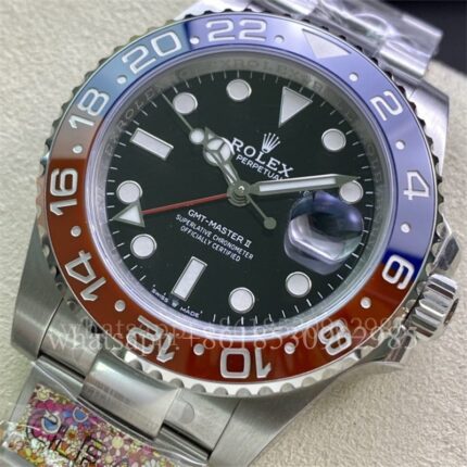 Rolex GMT-II Mens Watch m126710blro 40mm CAL.3285 Movement Automatic Mechanical Stainless Steel Watches Clean Factory - Image 3