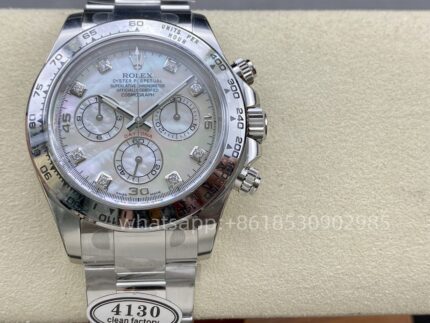 Rolex DAY-Tona Mens Watch 40mm CAL. 4130 Movement Automatic Mechanical Stainless Steel Watches Clean Factory