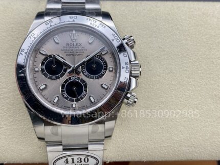 Rolex DAY-Tona Mens Watch 40mm CAL. 4130 Movement Automatic Mechanical Stainless Steel Watches Clean Factory