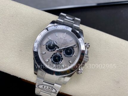 Rolex DAY-Tona Mens Watch 40mm CAL. 4130 Movement Automatic Mechanical Stainless Steel Watches Clean Factory - Image 4