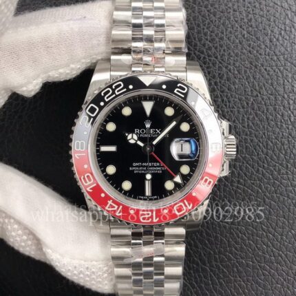 Rolex GMT-II Mens Watch 40mm CAL.3186 Movement Automatic Mechanical Stainless Steel Watches GM Factory