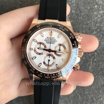 Rolex DAY-Tona Mens Watch 40mm CAL. 4130 Movement Automatic Mechanical Stainless Steel Watches N Factory