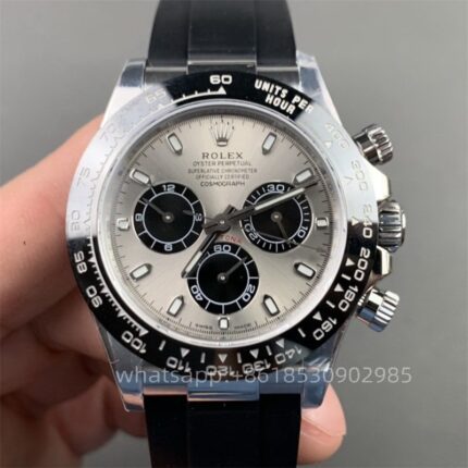 Rolex DAY-Tona Mens Watch 40mm CAL. 4130 Movement Automatic Mechanical Stainless Steel Watches N Factory