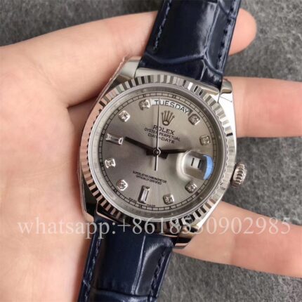 Rolex Daydate Mens Watch 36mm CAL.2813 Movement Automatic Mechanical Stainless Steel Watches - Image 3