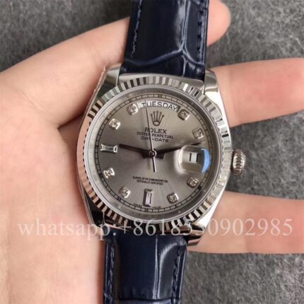 Rolex Daydate Mens Watch 36mm CAL.2813 Movement Automatic Mechanical Stainless Steel Watches - Image 2