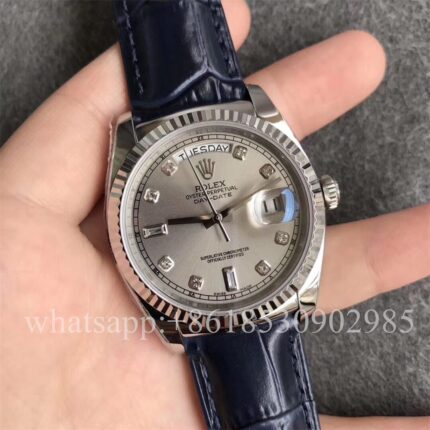 Rolex Daydate Mens Watch 36mm CAL.2813 Movement Automatic Mechanical Stainless Steel Watches - Image 4