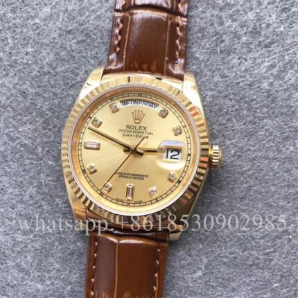 Rolex Daydate Mens Watch 36mm CAL.2813 Movement Automatic Mechanical Stainless Steel Watches - Image 4