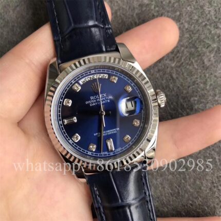 Rolex Daydate Mens Watch 36mm CAL.2813 Movement Automatic Mechanical Stainless Steel Watches - Image 3