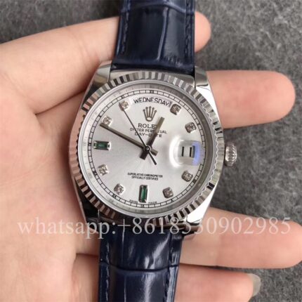 Rolex Daydate Mens Watch 36mm CAL.2813 Movement Automatic Mechanical Stainless Steel Watches