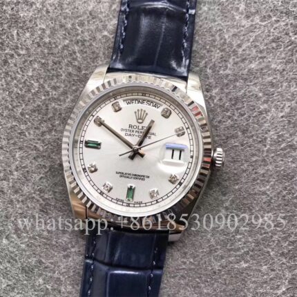 Rolex Daydate Mens Watch 36mm CAL.2813 Movement Automatic Mechanical Stainless Steel Watches - Image 2