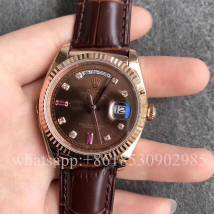 Rolex Daydate Mens Watch 36mm CAL.2813 Movement Automatic Mechanical Stainless Steel Watches