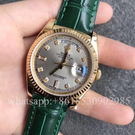 Rolex Daydate Mens Watch 36mm CAL.2813 Movement Automatic Mechanical Stainless Steel Watches - Image 2