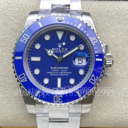 VS Factory Rolex Submariner Mens Watch 116619LB 40mm CAL.3135 Movement Automatic Mechanical Stainless Steel Watches