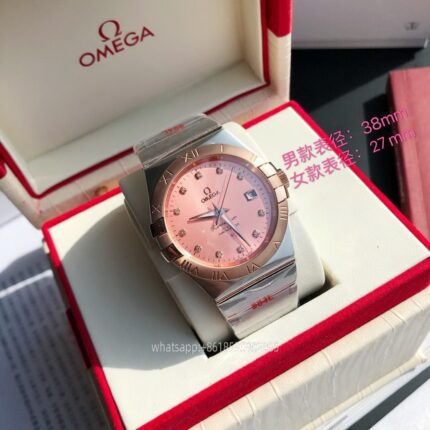 OMEGA Constellation Couple Watch 38mm 27mm CAL.8501 Movement Automatic Mechanical Stainless Steel Watches GD Factory - Image 3