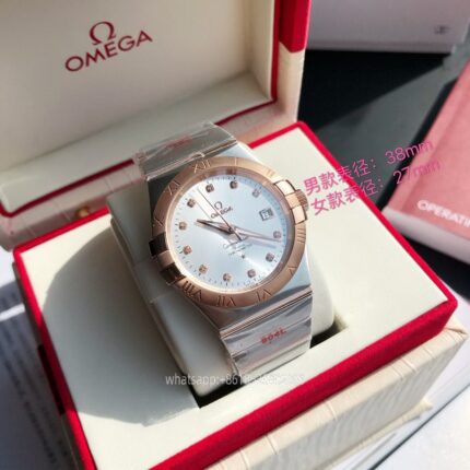 OMEGA Constellation Couple Watch 38mm 27mm CAL.8501 Movement Automatic Mechanical Stainless Steel Watches GD Factory - Image 3