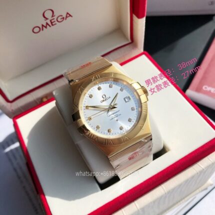 OMEGA Constellation Couple Watch 38mm 27mm CAL.8501 Movement Automatic Mechanical Stainless Steel Watches GD Factory - Image 5