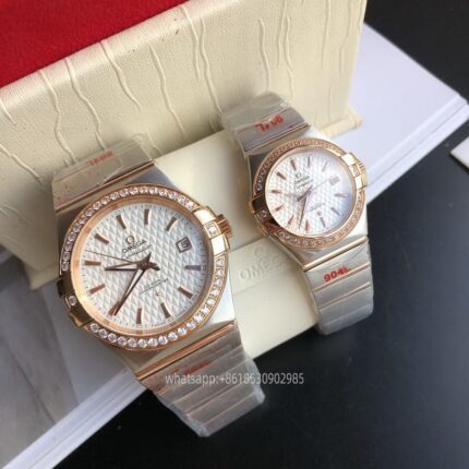 OMEGA Constellation Couple Watch 27mm 38mm CAL.8501 Movement Automatic Mechanical Stainless Steel Watches GD Factory