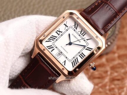 Cartier Santos De Cartier Mens Watch 52x40mm 46x35mm CAL.9015 Movement Automatic Mechanical Stainless Steel Watches TW Factory - Image 2