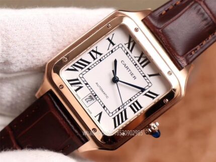 Cartier Santos De Cartier Mens Watch 52x40mm 46x35mm CAL.9015 Movement Automatic Mechanical Stainless Steel Watches TW Factory - Image 4