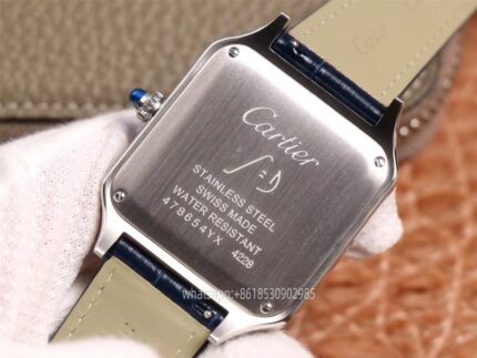 Cartier Santos De Cartier Mens Watch 52x40mm 46x35mm CAL.9015 Movement Automatic Mechanical Stainless Steel Watches TW Factory - Image 8
