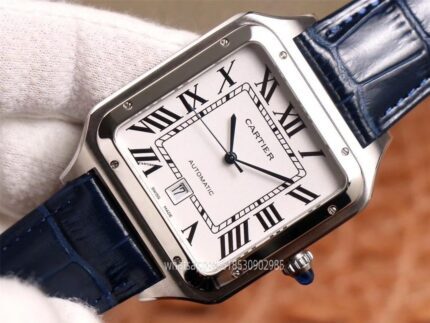 Cartier Santos De Cartier Mens Watch 52x40mm 46x35mm CAL.9015 Movement Automatic Mechanical Stainless Steel Watches TW Factory - Image 4