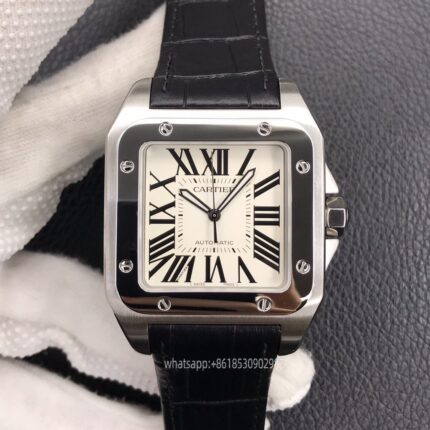 Cartier Santos De Cartier Mens Watch 41mm CAL.2824 Movement Automatic Mechanical Stainless Steel Watches V6 Factory