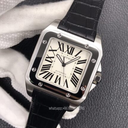 Cartier Santos De Cartier Mens Watch 41mm CAL.2824 Movement Automatic Mechanical Stainless Steel Watches V6 Factory - Image 3