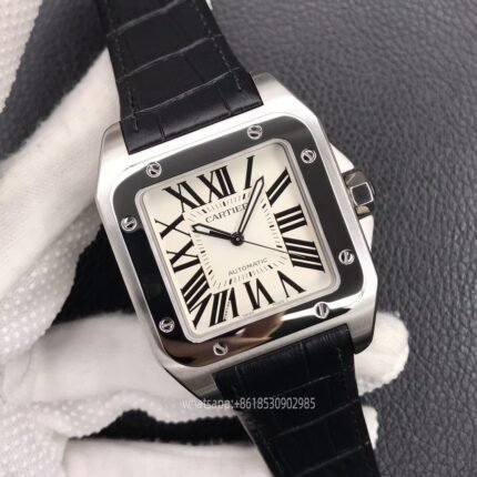 Cartier Santos De Cartier Mens Watch 41mm CAL.2824 Movement Automatic Mechanical Stainless Steel Watches V6 Factory - Image 2