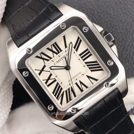 Cartier Santos De Cartier Mens Watch 41mm CAL.2824 Movement Automatic Mechanical Stainless Steel Watches V6 Factory - Image 4