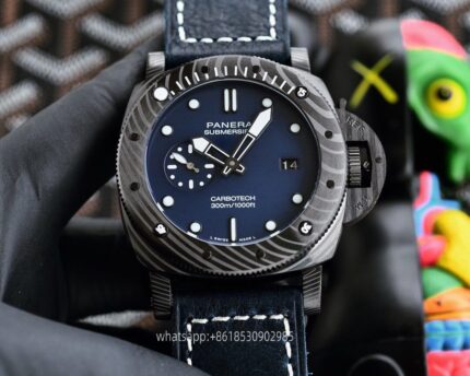 Panerai Submersible Mens Watch 47mm CAL2555Mechanical Movement Stainless Steel Watches V7 Factory - Image 5