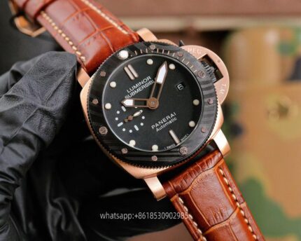 Panerai Submersible Mens Watch 44mm CAL2555Mechanical Movement Stainless Steel Watches V7 Factory - Image 2