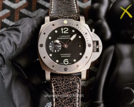 Panerai Submersible Mens Watch 47mm Mechanical Movement Stainless Steel Watches