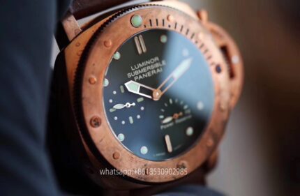 Panerai Submersible Mens Watch 47mm Mechanical Movement Stainless Steel Watches - Image 5