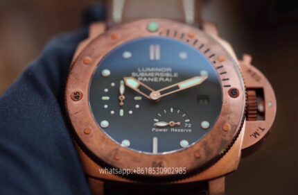 Panerai Submersible Mens Watch 47mm Mechanical Movement Stainless Steel Watches - Image 4