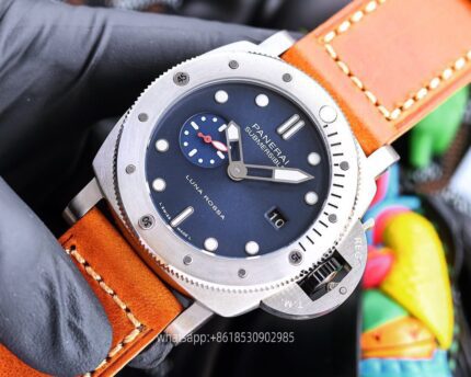 Panerai Submersible Mens Watch 47mm CAL.2555 Mechanical Movement Stainless Steel Watches - Image 2