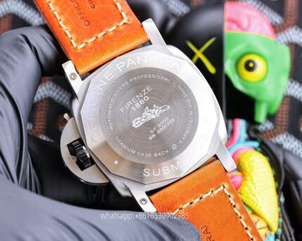 Panerai Submersible Mens Watch 47mm CAL.2555 Mechanical Movement Stainless Steel Watches - Image 8