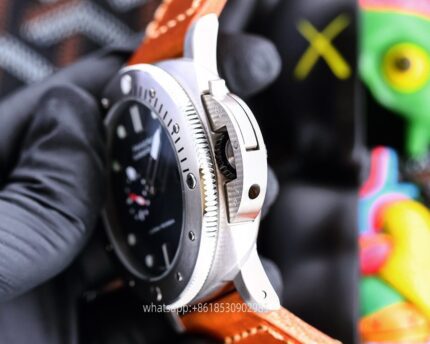 Panerai Submersible Mens Watch 47mm CAL.2555 Mechanical Movement Stainless Steel Watches - Image 7