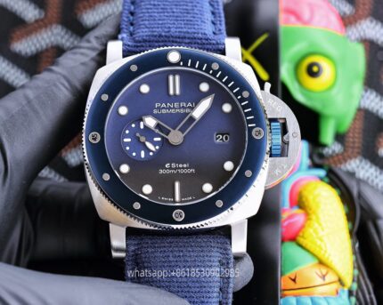 Panerai Submersible Mens Watch 47mm CAL.2555 Mechanical Movement Stainless Steel Watches V7 Factory