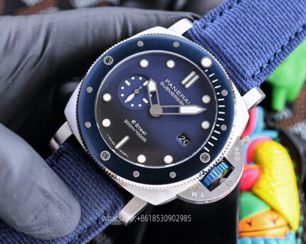 Panerai Submersible Mens Watch 47mm CAL.2555 Mechanical Movement Stainless Steel Watches V7 Factory - Image 5