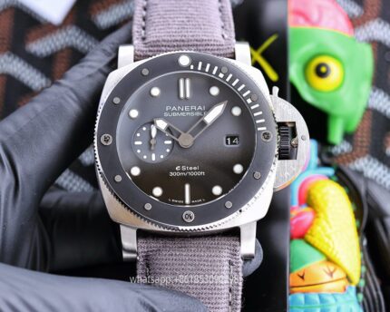 Panerai Submersible Mens Watch 47mm CAL.2555 Mechanical Movement Stainless Steel Watches V7 Factory - Image 5