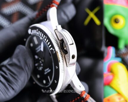 Panerai Submersible Mens Watch 47mm CAL.2555 Mechanical Movement Stainless Steel Watches V7 Factory - Image 6