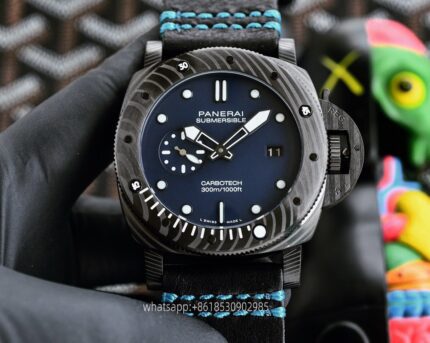 Panerai Submersible Mens Watch 47mm CAL.2555 Mechanical Movement Stainless Steel Watches V7 Factory - Image 3