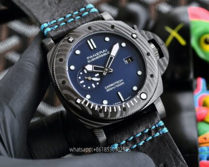 Panerai Submersible Mens Watch 47mm CAL.2555 Mechanical Movement Stainless Steel Watches V7 Factory - Image 5