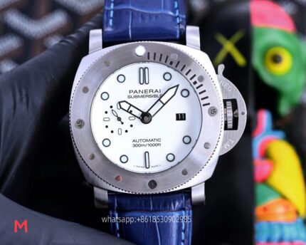 Panerai Submersible Mens Watch 44mm CAL.900 Mechanical Movement Stainless Steel Watches - Image 3