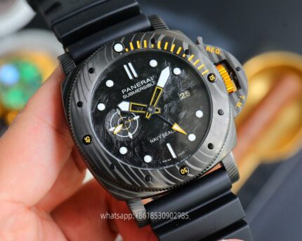 Panerai Submersible Mens Watch 47mm CAL.2555 Mechanical Movement Stainless Steel Watches V7 Factory - Image 3