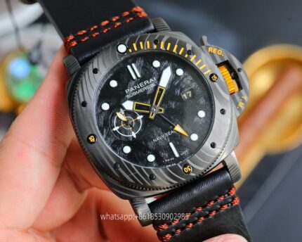 Panerai Submersible Mens Watch 47mm CAL.2555 Mechanical Movement Stainless Steel Watches V7 Factory - Image 5