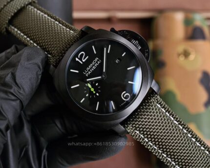 Panerai Luminor Mens Watch 44mm CAL.9010 Mechanical Movement Stainless Steel Watches - Image 3